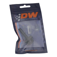 Thumbnail for DeatschWerks 8AN ORB Male to 5/16in Male EFI Quick Connect Adapter - Anodized Matte Black