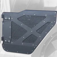 Thumbnail for DV8 18-22 Jeep 4 Door JL/JT Aluminum Half Doors with Perforated Mesh Rear