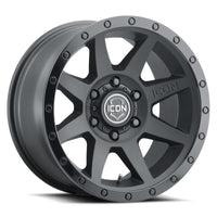 Thumbnail for ICON Rebound 17x8.5 5x5 -6mm Offset 4.5in BS 71.5mm Bore Double Black Wheel