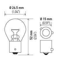 Thumbnail for Hella Bulb 9507 24V 21W BAU15s S8 AMBER