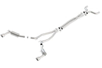 Thumbnail for Borla 14-15 Chevy Camaro SS 6.2L V8 Single Split Rear Exit S-Type Catback Exhaust
