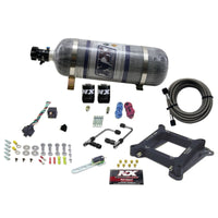 Thumbnail for Nitrous Express 4150 Gemini Pro-Power Alcohol Nitrous Kit w/Composite Bottle