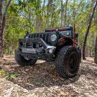 Thumbnail for Go Rhino 07-20 Jeep Wrangler JL/JLU/JK/JKU/Gladiator JT Trailline Front Stubby Bumper