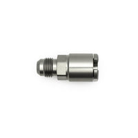 Thumbnail for DeatschWerks 6AN Male Flare to 1/4in Female EFI Quick Connect Adapter - Anodized Matte Black