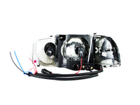 Thumbnail for ANZO 1999-2006 Gmc Sierra 1500 Crystal Headlights w/ Halo and LED Chrome