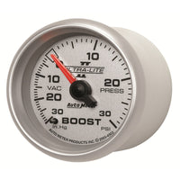 Thumbnail for Autometer Ultra-Lite II 52mm 30 PSI Mechanical Boost Gauge