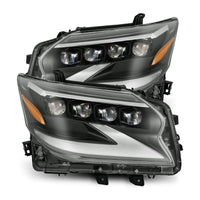 Thumbnail for AlphaRex 14-19 Lexus GX 460 NOVA LED Projector Headlights Plank Style Black w/Activ Light/Seq Signal