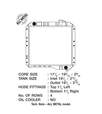 Thumbnail for CSF 70-80 Toyota Landcruiser 3.9L/4.2L Heavy Duty 4 Row All Metal Radiator