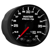 Thumbnail for Autometer Spek-Pro - Nascar 2-1/16in Water Press 0- 40 psi Bfb