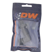 Thumbnail for DeatschWerks 6AN Female Flare Swivel to 6AN Male Flare 90-Degree Bulkhead - Anodized Matte Black
