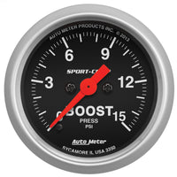 Thumbnail for Autometer 2-1/16in 15PSI Boost Digital Stepper Motor Sport-Comp Gauge