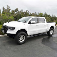 Thumbnail for Westin 19-23 RAM 1500 Crew Cab (Excl. 2019+ 1500 Clsc.) Pro-e Running Boards - Tex. Blk