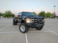 Thumbnail for Road Armor 11-16 Ford F-250 Stealth Front Bumper w/Intimidator Guard - Tex Blk