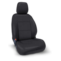 Thumbnail for PRP 2016+ Toyota Tacoma Front Seat Covers with Electric Seat Adjusters (Pair) - All Black