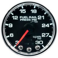 Thumbnail for Autometer Spek-Pro Gauge Rail Press 2 1/16in 30Kpsi Stepper Motor W/Peak & Warn Blk/Chrm