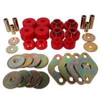 Thumbnail for Energy Suspension Body Mount Set-Reg Access & Dbl Cab - Red