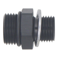 Thumbnail for DeatschWerks 8AN ORB Male to M16 X 1.5 Metric Male (Incl O-Ring and Washer) - Anodized Matte Black