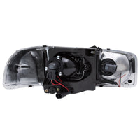 Thumbnail for ANZO 1999-2006 Gmc Sierra 1500 Projector Headlights w/ U-Bar Chrome