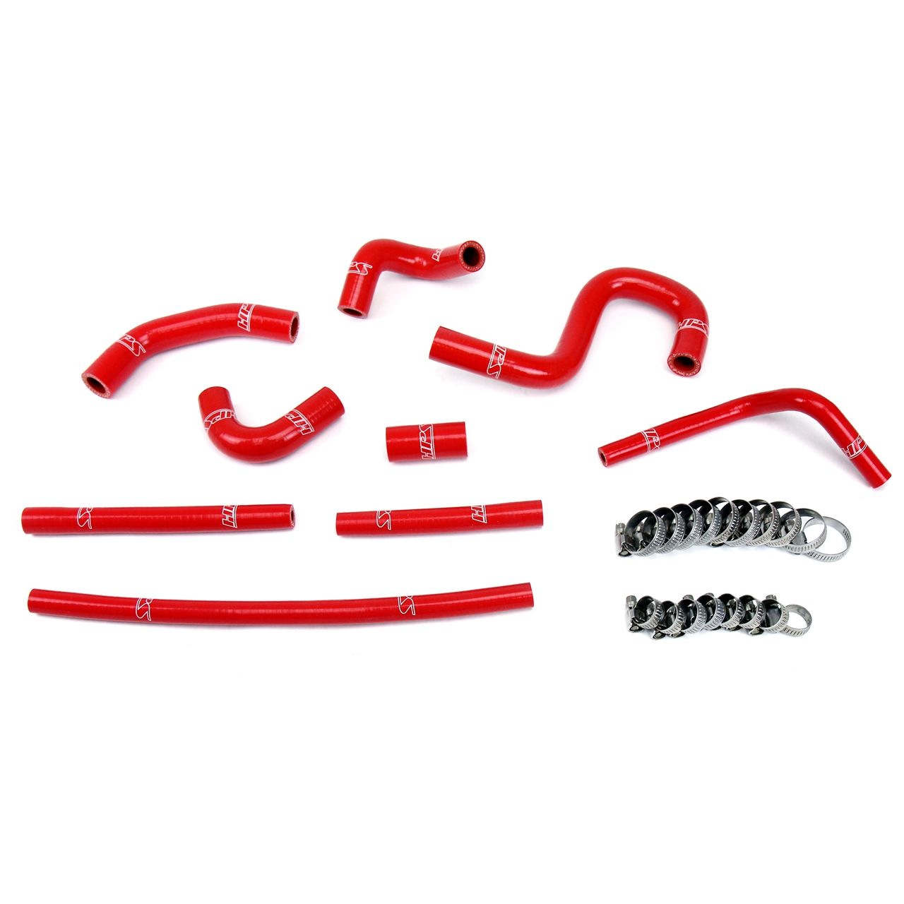 HPS Reinforced Red Silicone Heater Hose Kit Coolant for Toyota 96-02 4Runner 3.4L V6 with rear heater