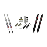 Thumbnail for Skyjacker 3in Performance Struts & Rear Blocks U-bolts w/ Black MAX Shocks