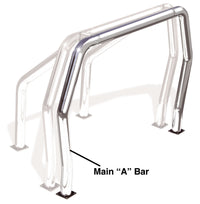 Thumbnail for Go Rhino RHINO Bed Bar - Front Main A bar - Chrome