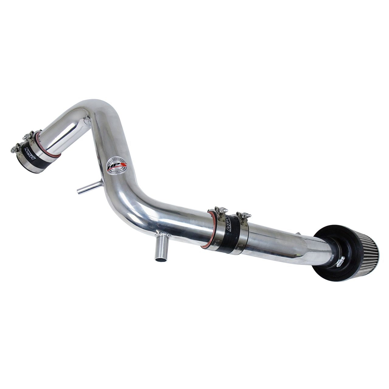 HPS Cold Air Intake Kit 13-17 Hyundai Veloster 1.6L Turbo, Converts to Shortram, Polish
