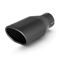 Thumbnail for Banks Power Tailpipe Tip Kit - SS Obround Angle Cut - Black - 2.5in Tube 3.13in X 3.75in X 11in