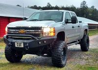 Thumbnail for Road Armor 11-14 Chevy 2500 Stealth Front Winch Bumper w/Pre-Runner Guard - Tex Blk