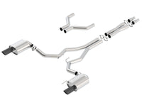 Thumbnail for Borla Atak Cat-Back 15-17 Ford Mustang GT 5.0L V8 MT/AT 3in pipe 4in Black Chrome Tips
