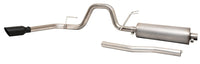Thumbnail for Gibson 20-21 Ford F250/F350 7.3L 3in Cat-Back Single Exhaust System Stainless - Black Elite