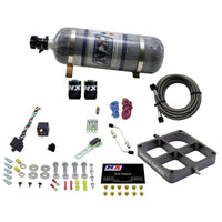 Thumbnail for Nitrous Express Single Entry Crossbar 8500 Based Throttle Body Nitrous Kit w/12lb Composite Bottle