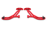 Thumbnail for BMR 10-14 Ford Mustang / Shelby GT500 Non-Adj. Lower A-Arms (Poly/Delrin) - Red