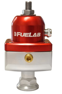 Thumbnail for Fuelab 555 Carb Adjustable FPR Blocking 10-25 PSI (1) -8AN In (2) -8AN Out - Red