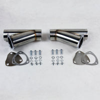 Thumbnail for Granatelli 2.25in Stainless Steel Manual Dual Exhaust Cutout