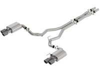 Thumbnail for Borla 2018 Ford Mustang GT 5.0L AT/MT 3in Atak Catback Exhaust w/ Valves (Carbon Fiber Black Tip)