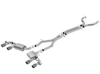 Thumbnail for Borla 17-18 Chevrolet Camaro ZL1 6.2L V8 S Type Catback Exhaust w/ Dual Mode Valves CF Black Anod