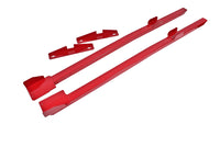 Thumbnail for BMR 94-04 Mustang Hardtop Only Weld-On Boxed Premium Subframe Connectors - Red