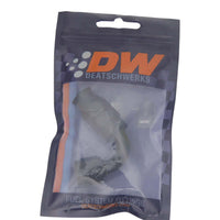 Thumbnail for DeatschWerks 6 AN Female Flare Swivel 120-Degree Hose End PTFE - Anodized Matte Black