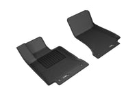 Thumbnail for 3D MAXpider 2015-2020 Mercedes Benz C-Class Sedan/Coupe W205/C205 Kagu 1st Row Floormat - Black
