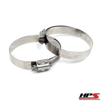 Thumbnail for HPS Stainless Steel Worm Gear Liner Clamp Size 72 2pc Pack 4-1/8