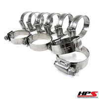 Thumbnail for HPS Stainless Steel Worm Gear Liner Clamp Size 52 10pc Pack 2-13/16